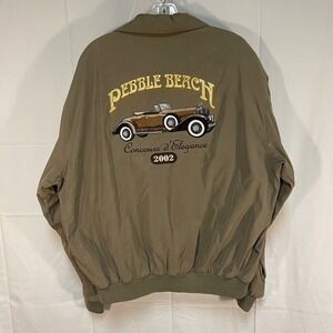 Vintage Rare Men's Pebble Beach Concours d'Elegance 2002 Bomber Jacket Large